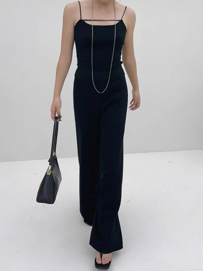 Elaine Knit Cami Top-The Black Bow-