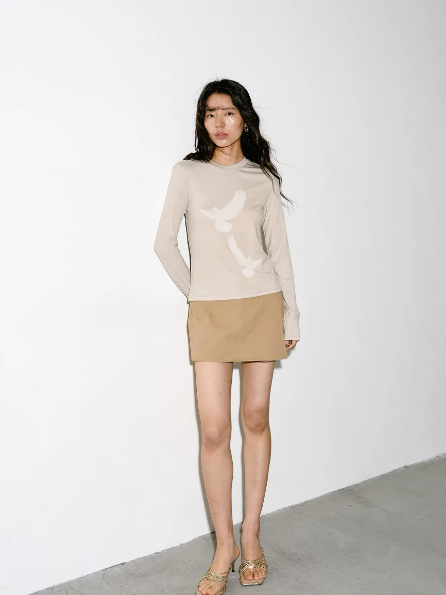 Ken Pigeon Printing Long Sleeve Top