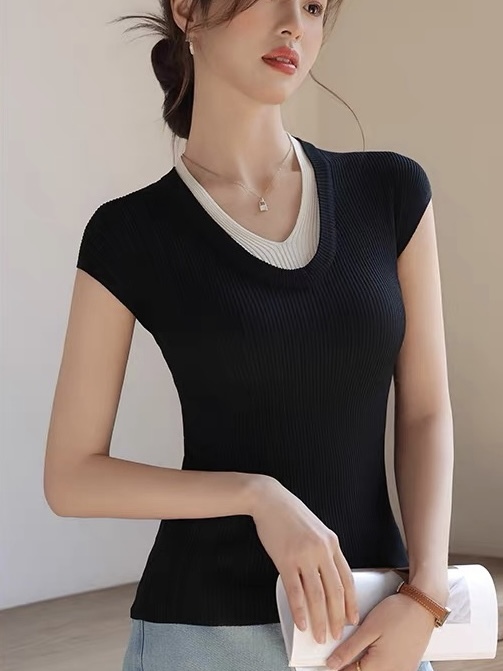 Lucy Fake Two Piece Top