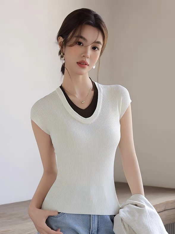 Lucy Fake Two Piece Top