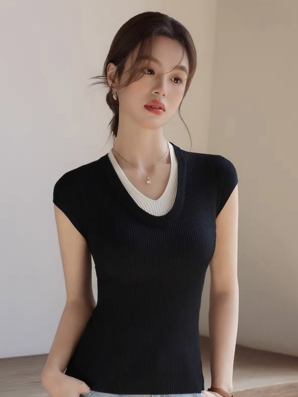 Lucy Fake Two Piece Top