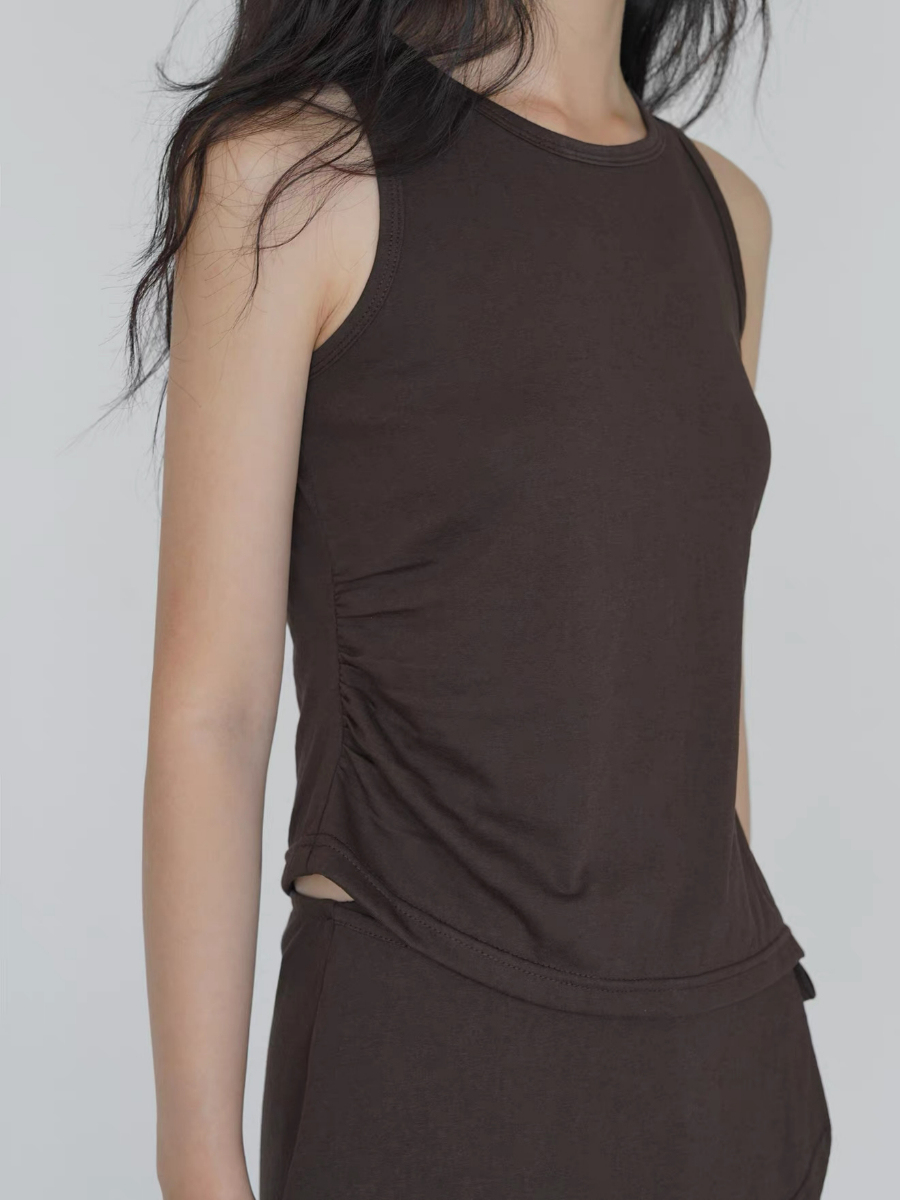 Khlo Round Neck Top & Skirt Set