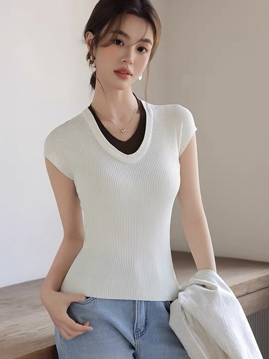 Lucy Fake Two Piece Top