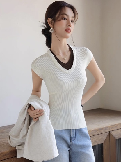 Lucy Fake Two Piece Top