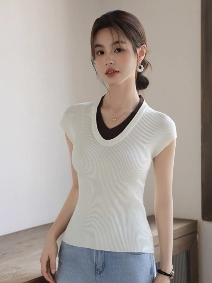 Lucy Fake Two Piece Top