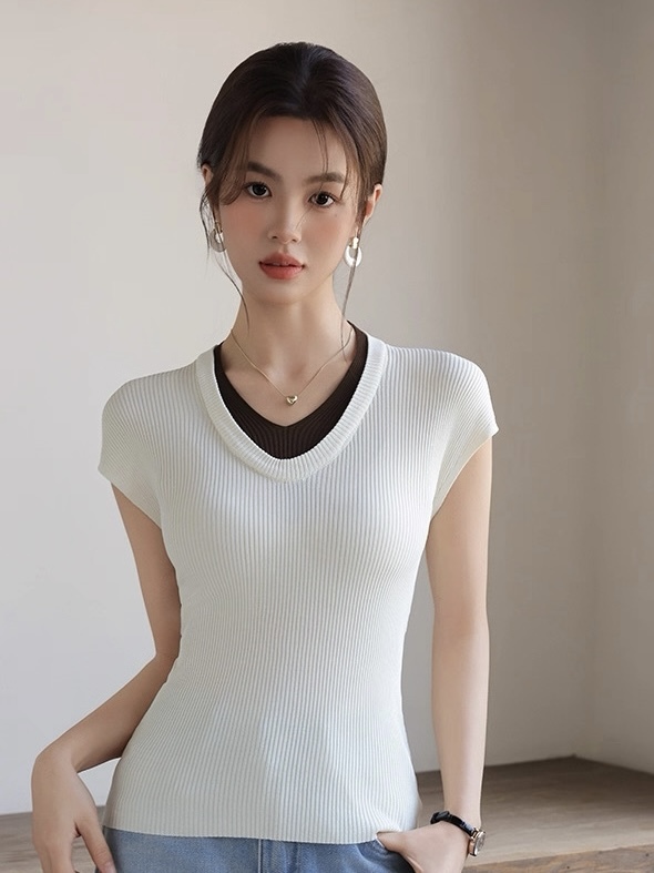 Lucy Fake Two Piece Top