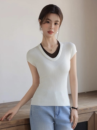 Lucy Fake Two Piece Top