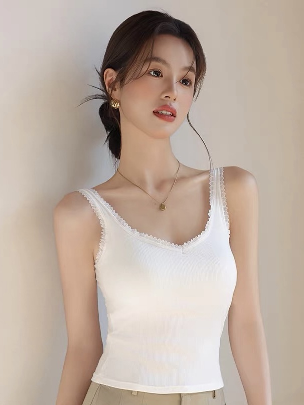 Leilani Lacey Trim Strappy Padded Top