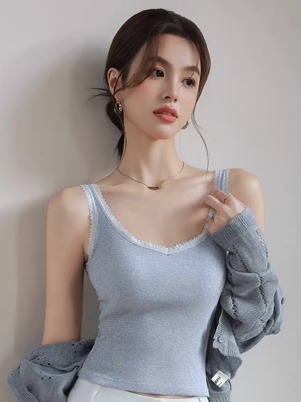 Leilani Lacey Trim Strappy Padded Top