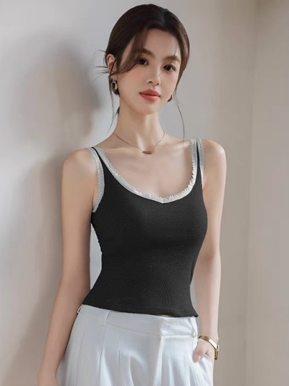 Leilani Lacey Trim Strappy Padded Top