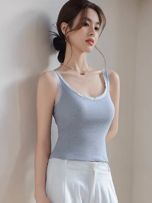 Leilani Lacey Trim Strappy Padded Top