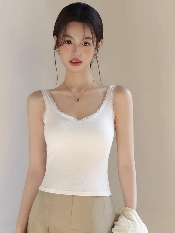 Leilani Lacey Trim Strappy Padded Top