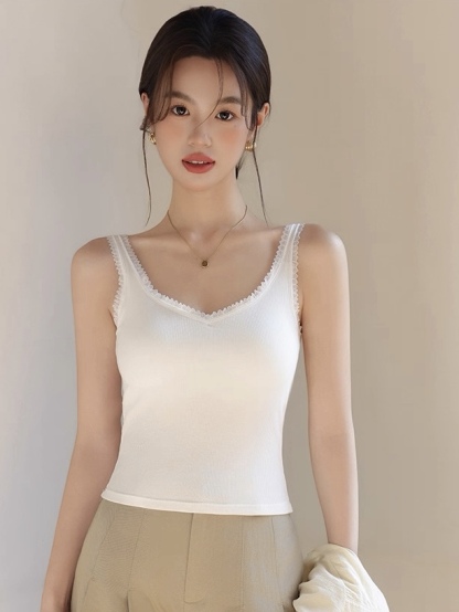 Leilani Lacey Trim Strappy Padded Top