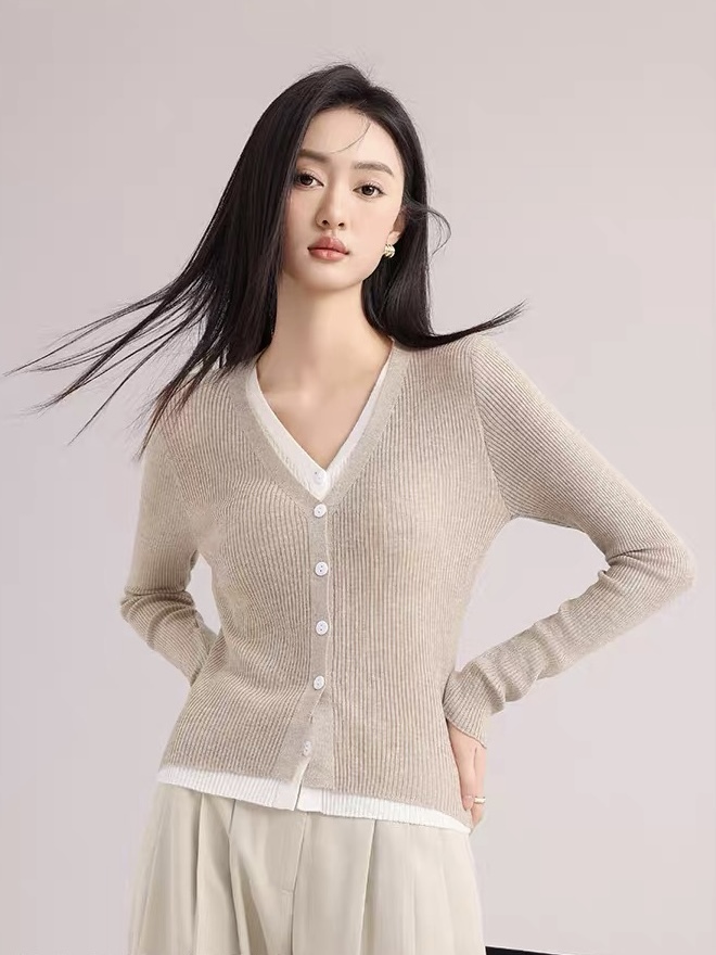 Lennon Fake Two Piece Cardigan