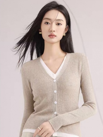 Lennon Fake Two Piece Cardigan