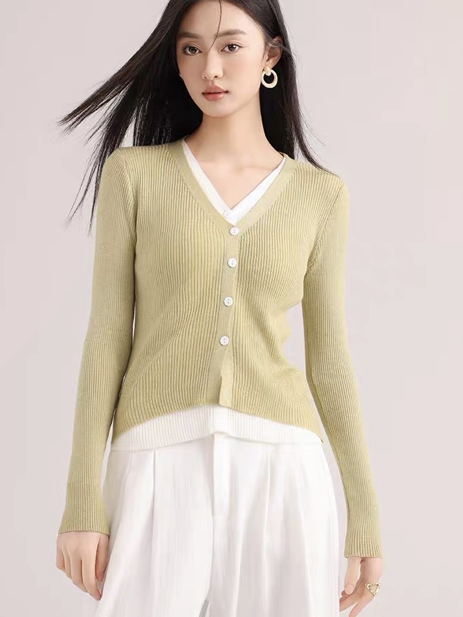 Lennon Fake Two Piece Cardigan