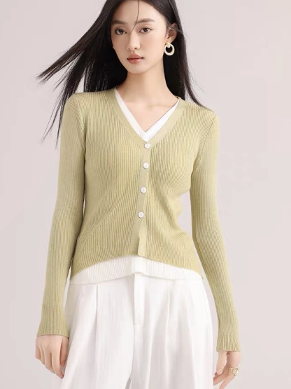 Lennon Fake Two Piece Cardigan