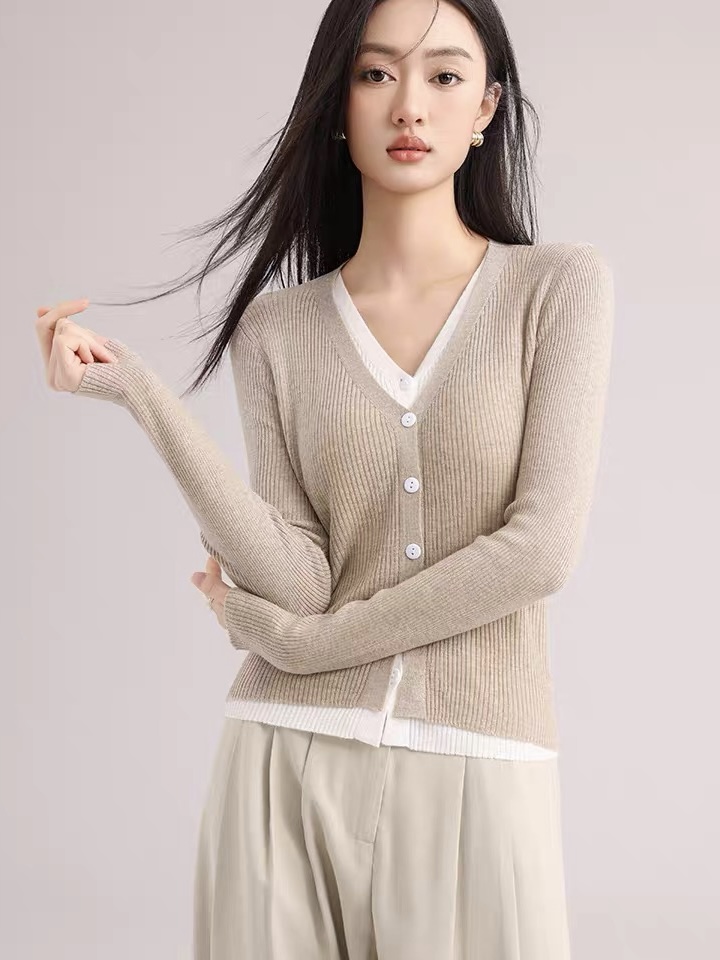 Lennon Fake Two Piece Cardigan