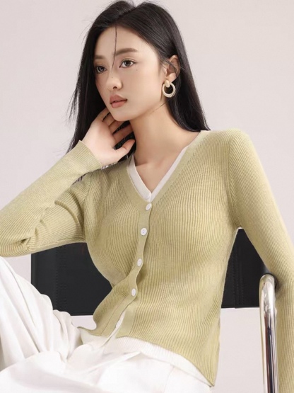 Lennon Fake Two Piece Cardigan