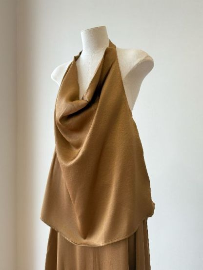 Laken Swing Collar Top & Skirt Set