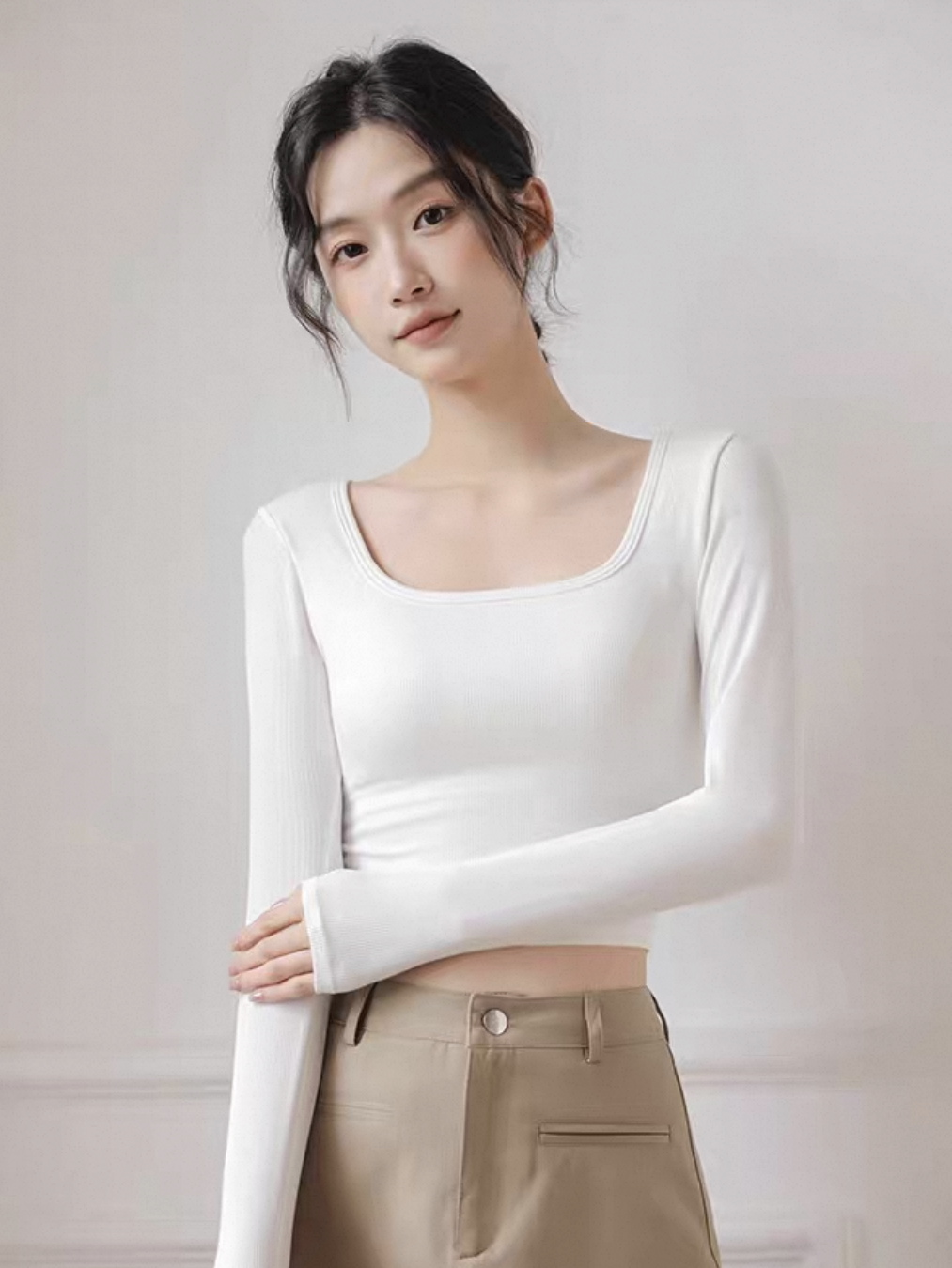 Lilian Square Neck Top