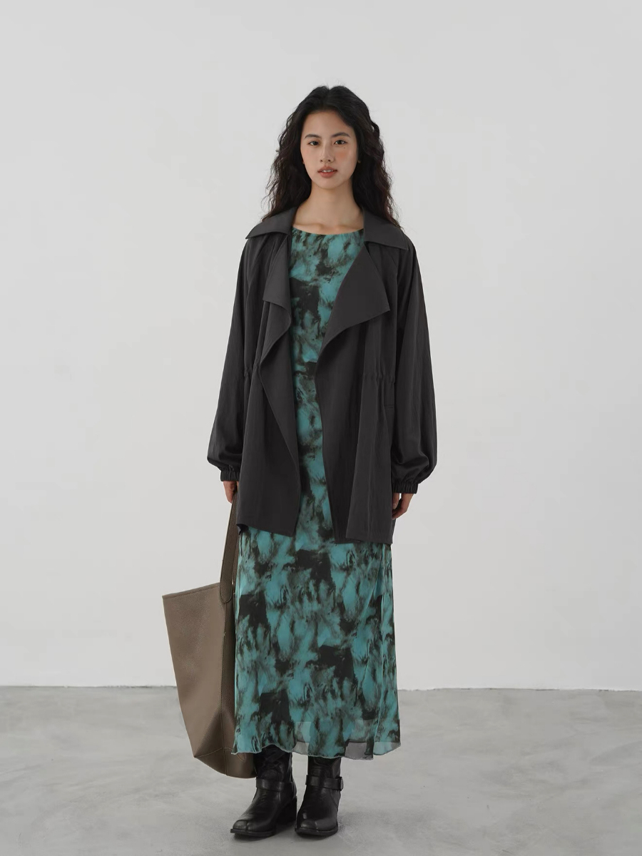 Kayce Water Dye Long Sleeve Dress