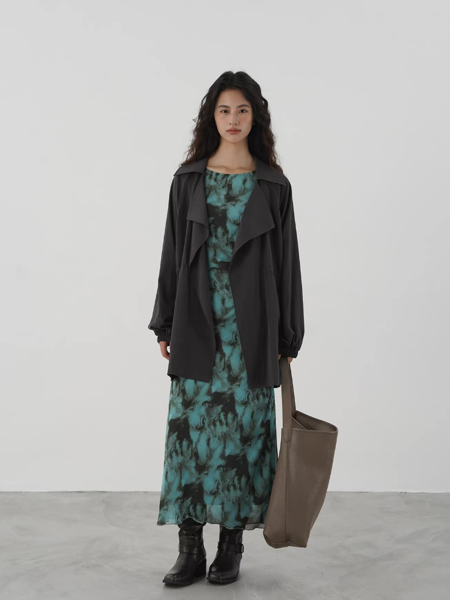 Kayce Water Dye Long Sleeve Dress