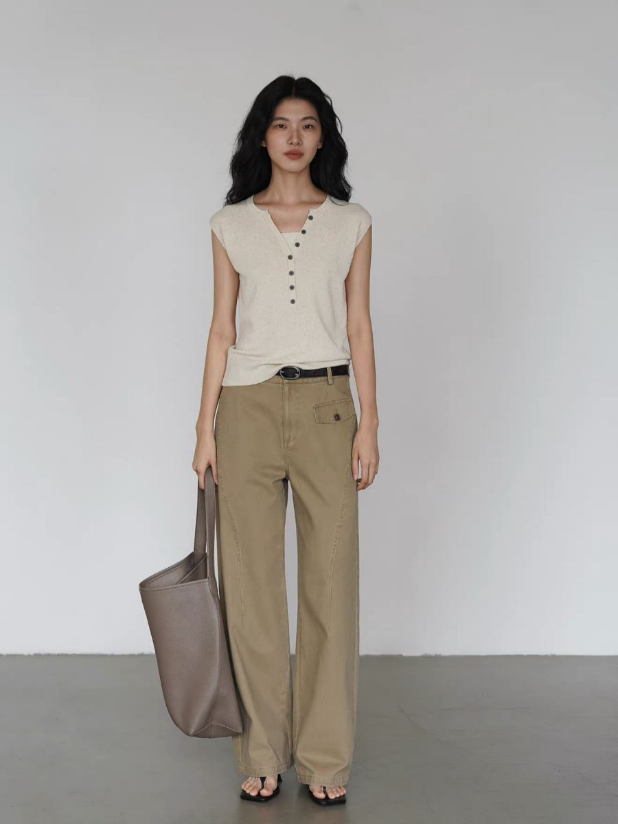 Kora Cleap Cap Sleeves Knit Top