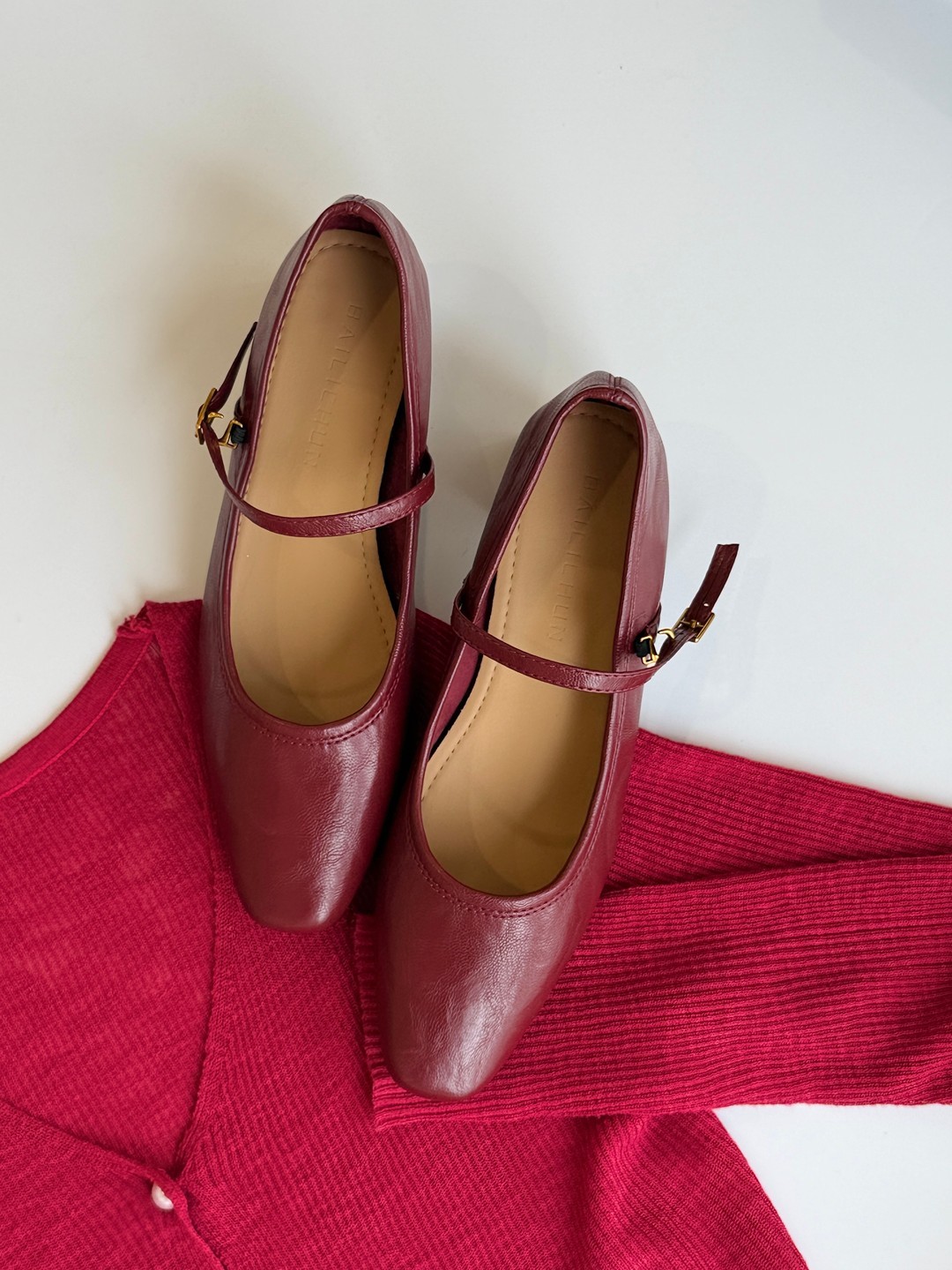 Merlot Mary Jane Heels