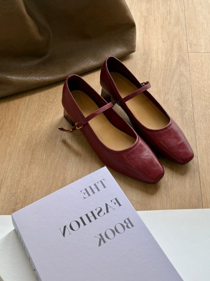 Merlot Mary Jane Heels