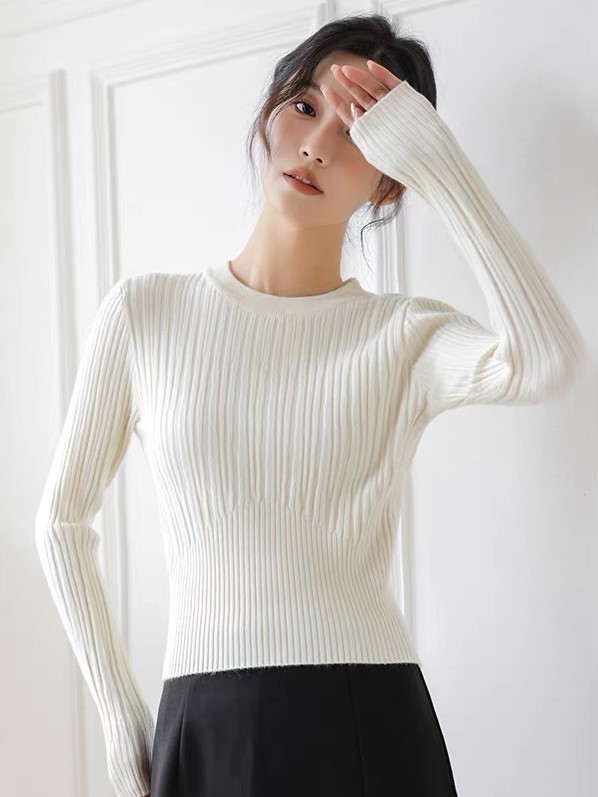 Lindt Round Neck Knit Top