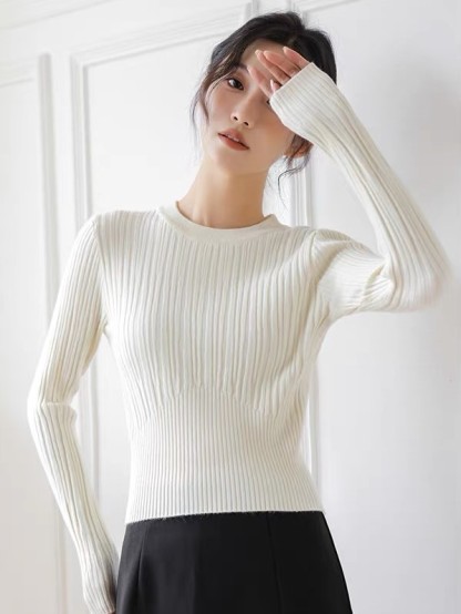 Lindt Round Neck Knit Top