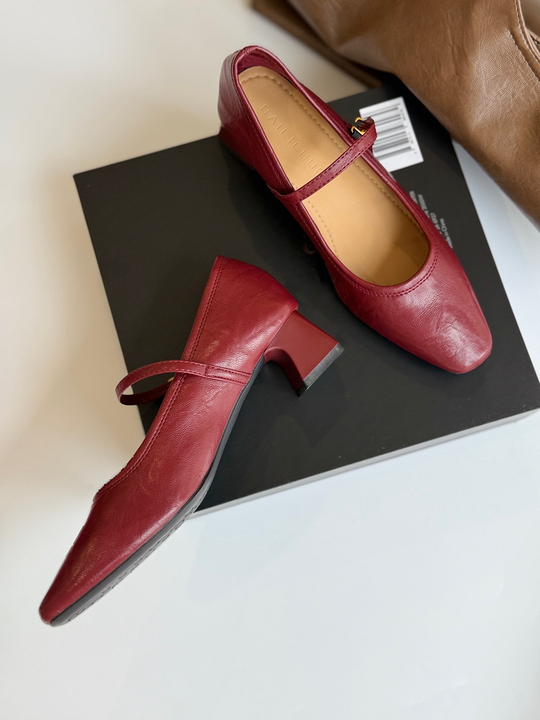 Merlot Mary Jane Heels