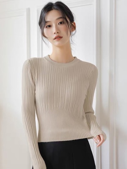 Lindt Round Neck Knit Top