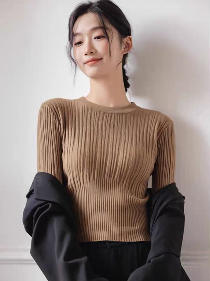 Lindt Round Neck Knit Top