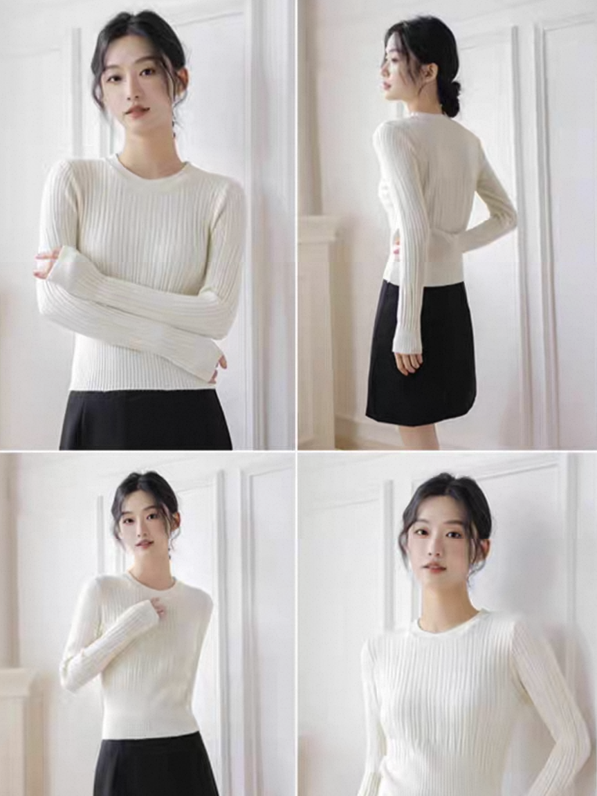 Lindt Round Neck Knit Top