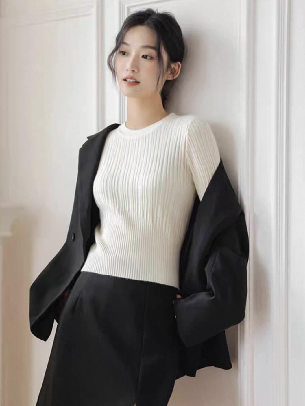 Lindt Round Neck Knit Top