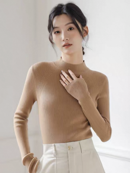 Lauren Mid Neck Knit Top