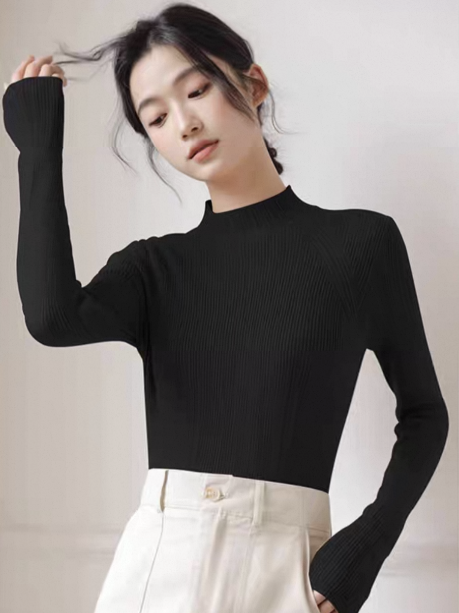 Lauren Mid Neck Knit Top