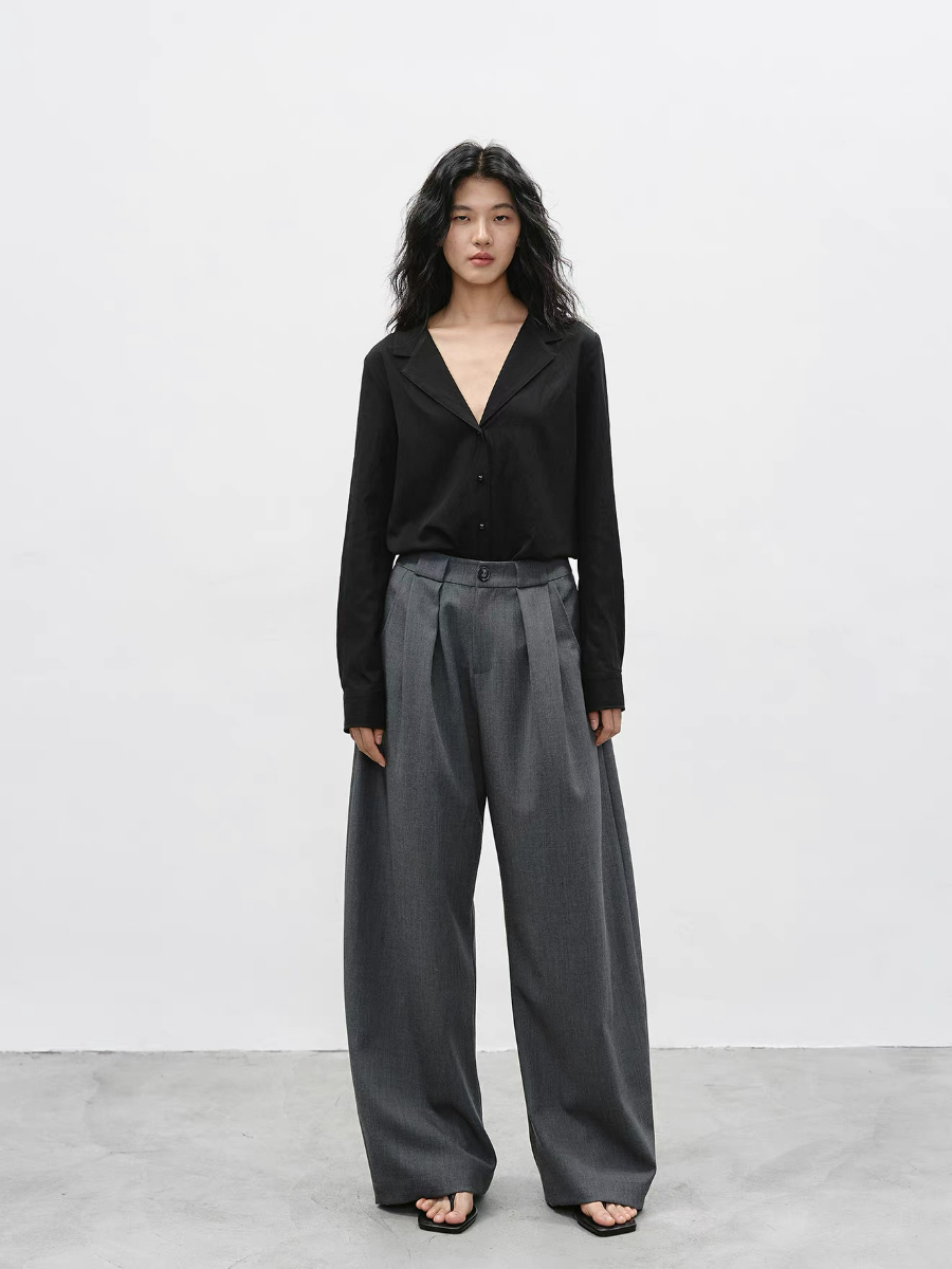 Kassen Lyocell V Collar Shirt
