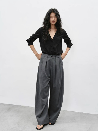 Kassen Lyocell V Collar Shirt