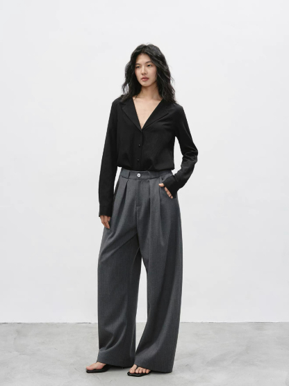 Kassen Lyocell V Collar Shirt