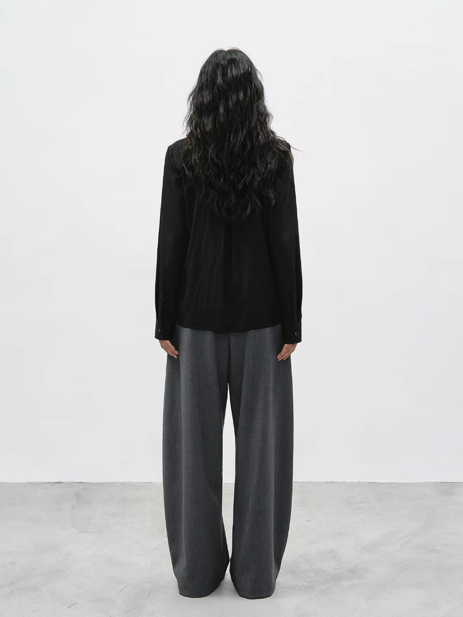 Kassen Lyocell V Collar Shirt