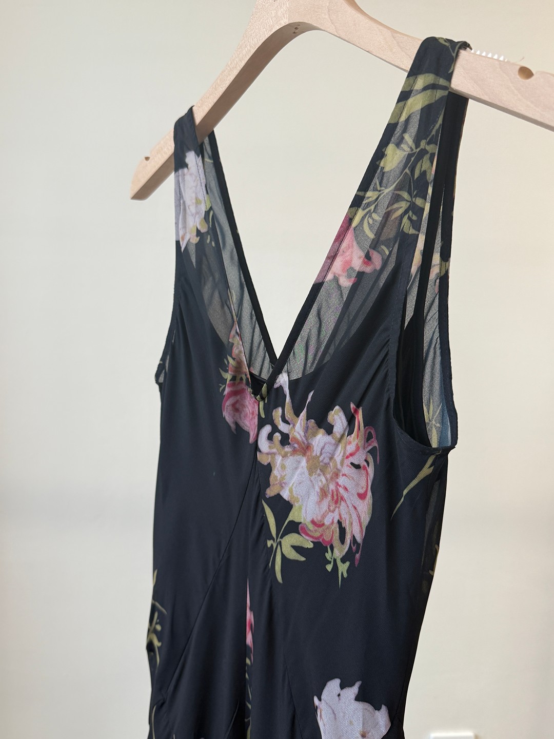 Lena U-Neck Floral Printing Maxi Dress