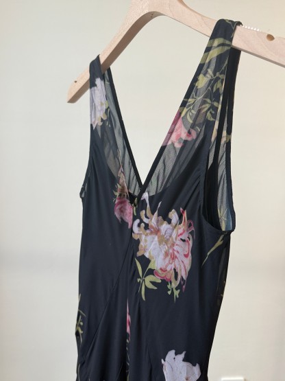Lena U-Neck Floral Printing Maxi Dress