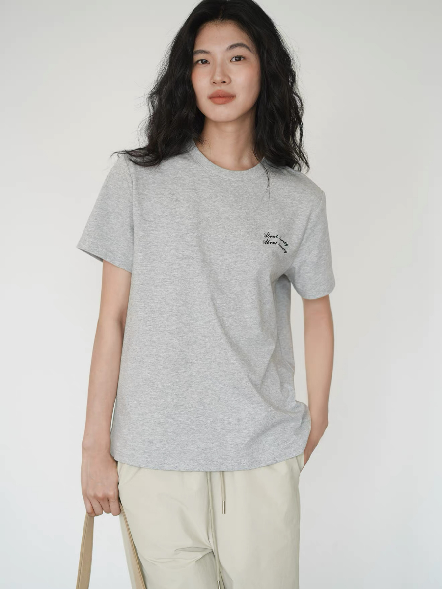 Klay Embroidery Words Tee