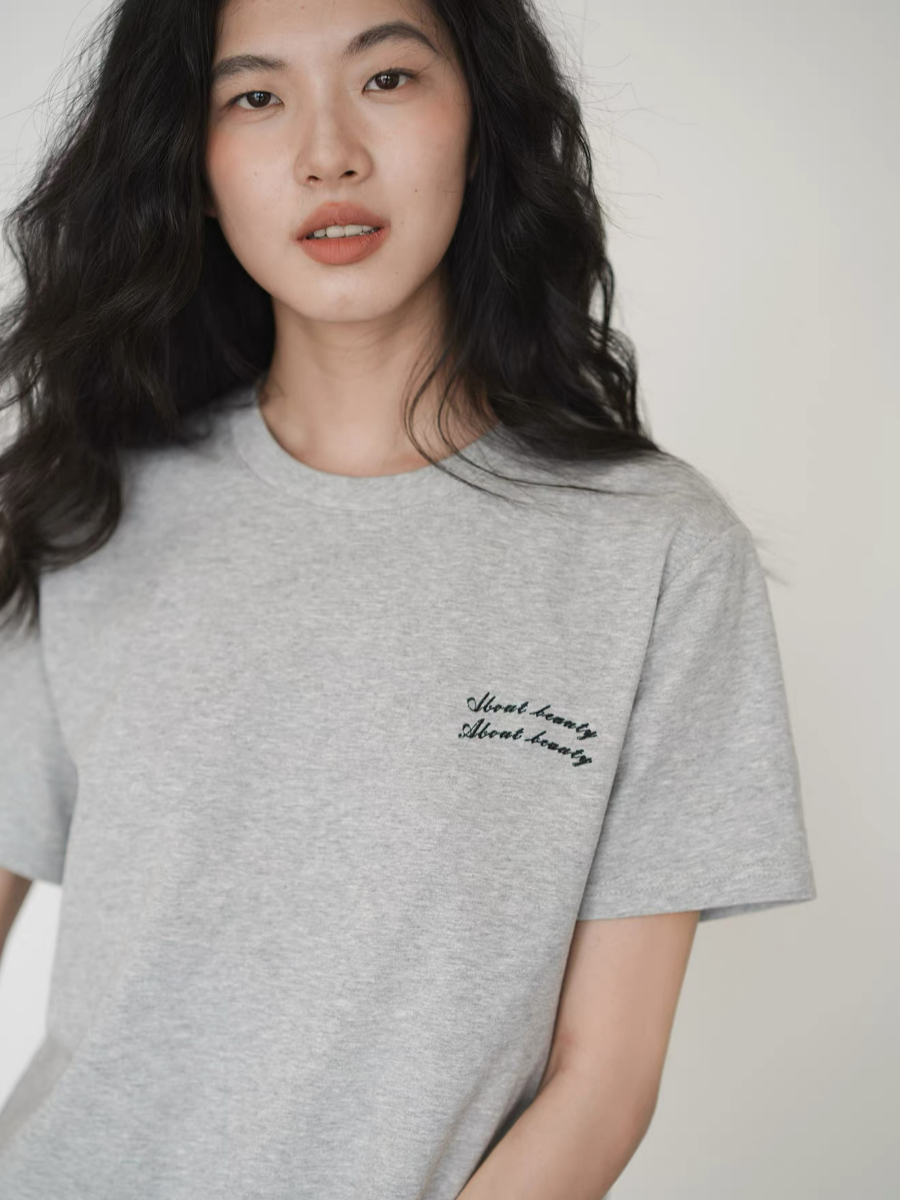 Klay Embroidery Words Tee