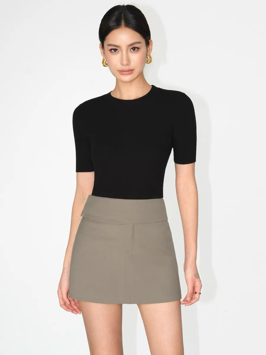 Jennie OL Mini Skirt-The Black Bow-