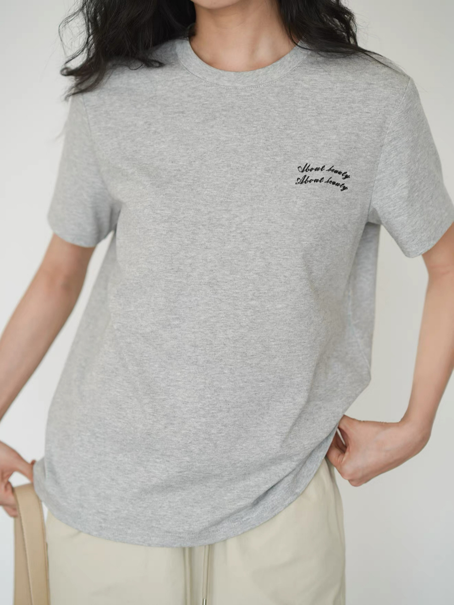 Klay Embroidery Words Tee