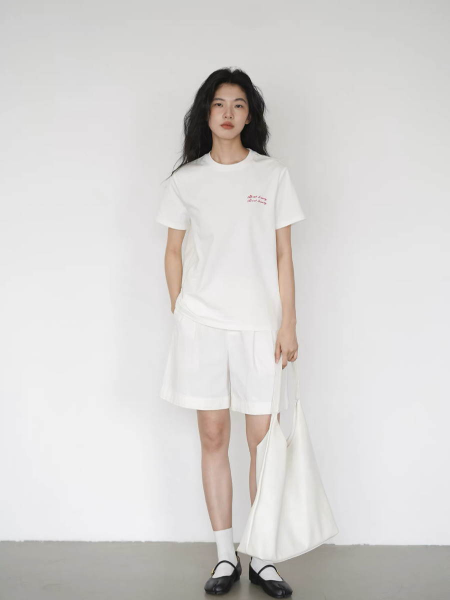 Klay Embroidery Words Tee